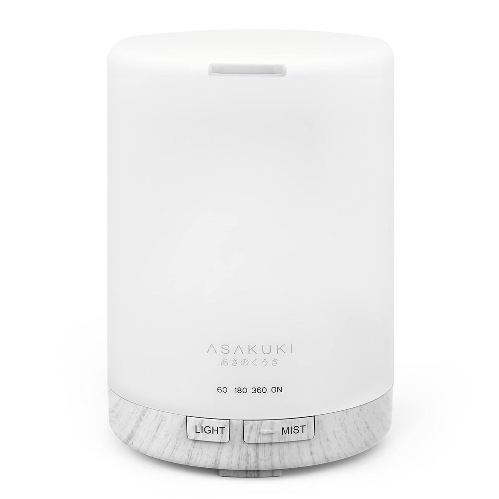 Diffuseur d'Huiles Essentielles 300 ml en Grain de Bois - Brumisateur Ultrasonique, 7 Couleurs LED, 3 Modes de Minuterie, Arrêt Automatique, Humidificateur Aromathérapie pour Maison et Bureau - Cadeau Idéal