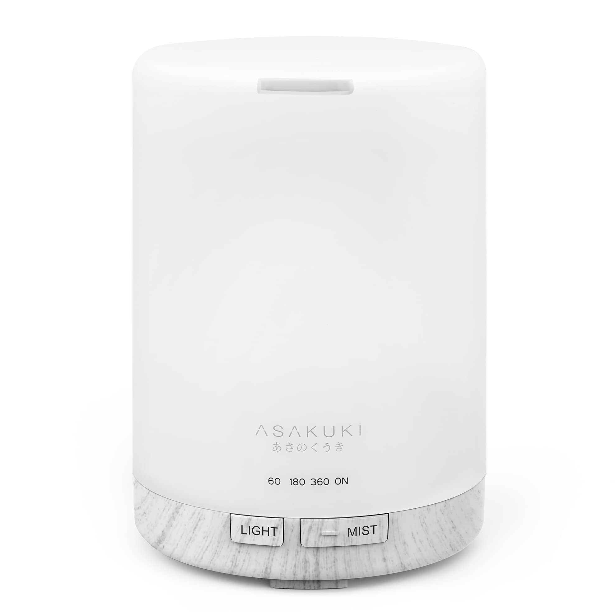 Diffuseur d'Huiles Essentielles 300 ml en Grain de Bois - Brumisateur Ultrasonique, 7 Couleurs LED, 3 Modes de Minuterie, Arrêt Automatique, Humidificateur Aromathérapie pour Maison et Bureau - Cadeau Idéal