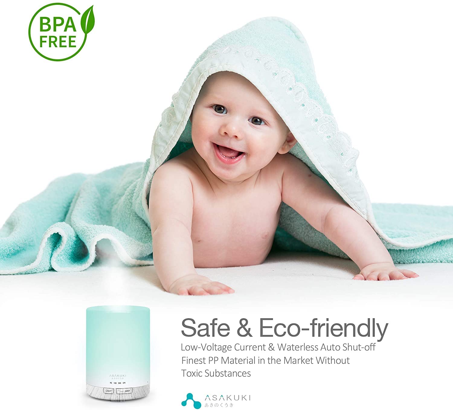 Diffuseur d'Huiles Essentielles 300 ml en Grain de Bois - Brumisateur Ultrasonique, 7 Couleurs LED, 3 Modes de Minuterie, Arrêt Automatique, Humidificateur Aromathérapie pour Maison et Bureau - Cadeau Idéal