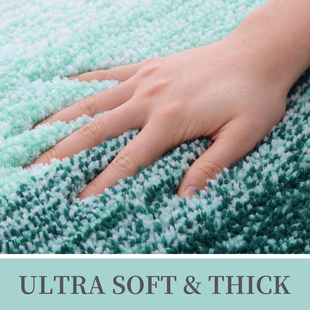 Tapis de bain en microfibre ultra doux et absorbant - Tapis shaggy antidérapant, lavable en machine, 40x60 cm