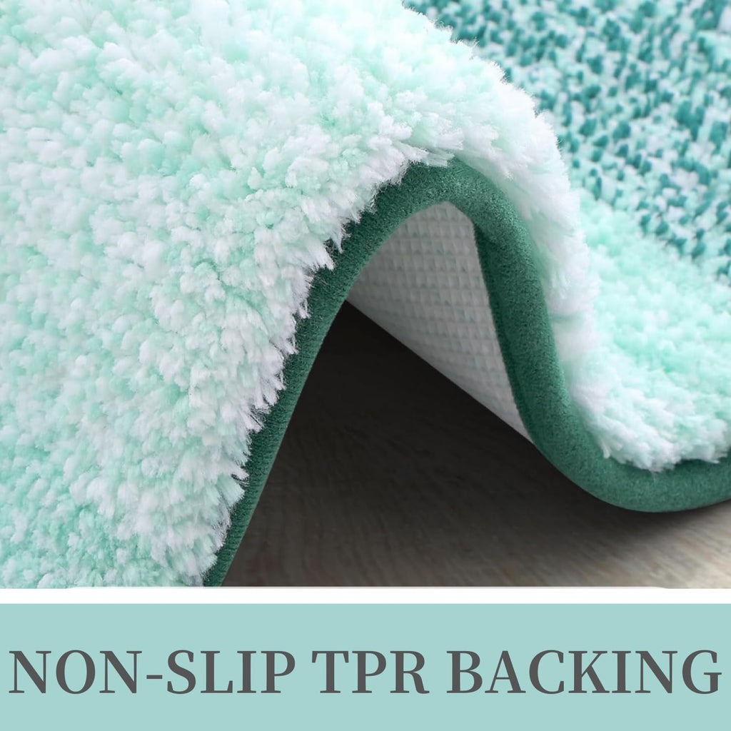 Tapis de bain en microfibre ultra doux et absorbant - Tapis shaggy antidérapant, lavable en machine, 40x60 cm
