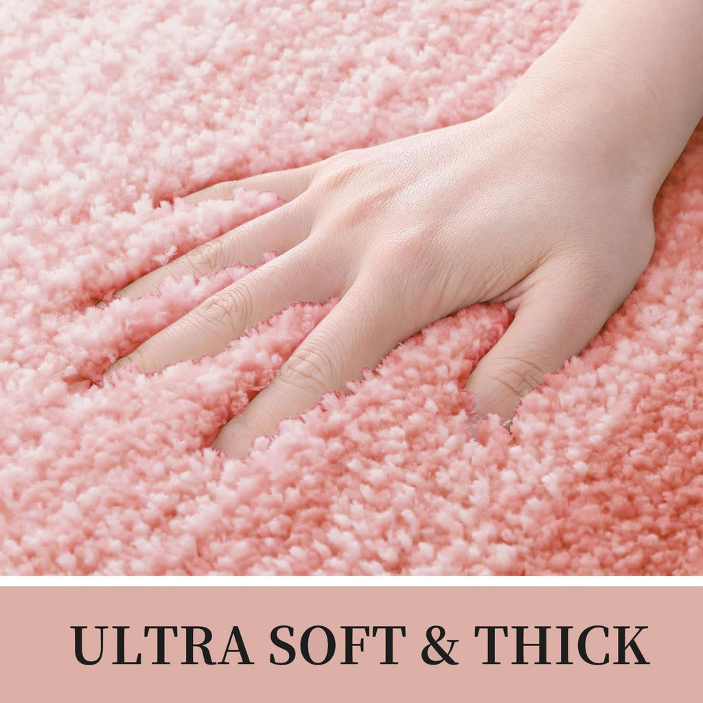 Tapis de bain en microfibre ultra doux et absorbant - Tapis shaggy antidérapant, lavable en machine, 40x60 cm