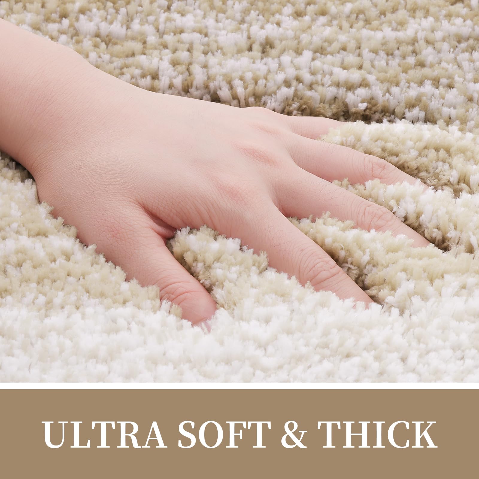 Tapis de bain en microfibre ultra doux et absorbant - Tapis shaggy antidérapant, lavable en machine, 40x60 cm