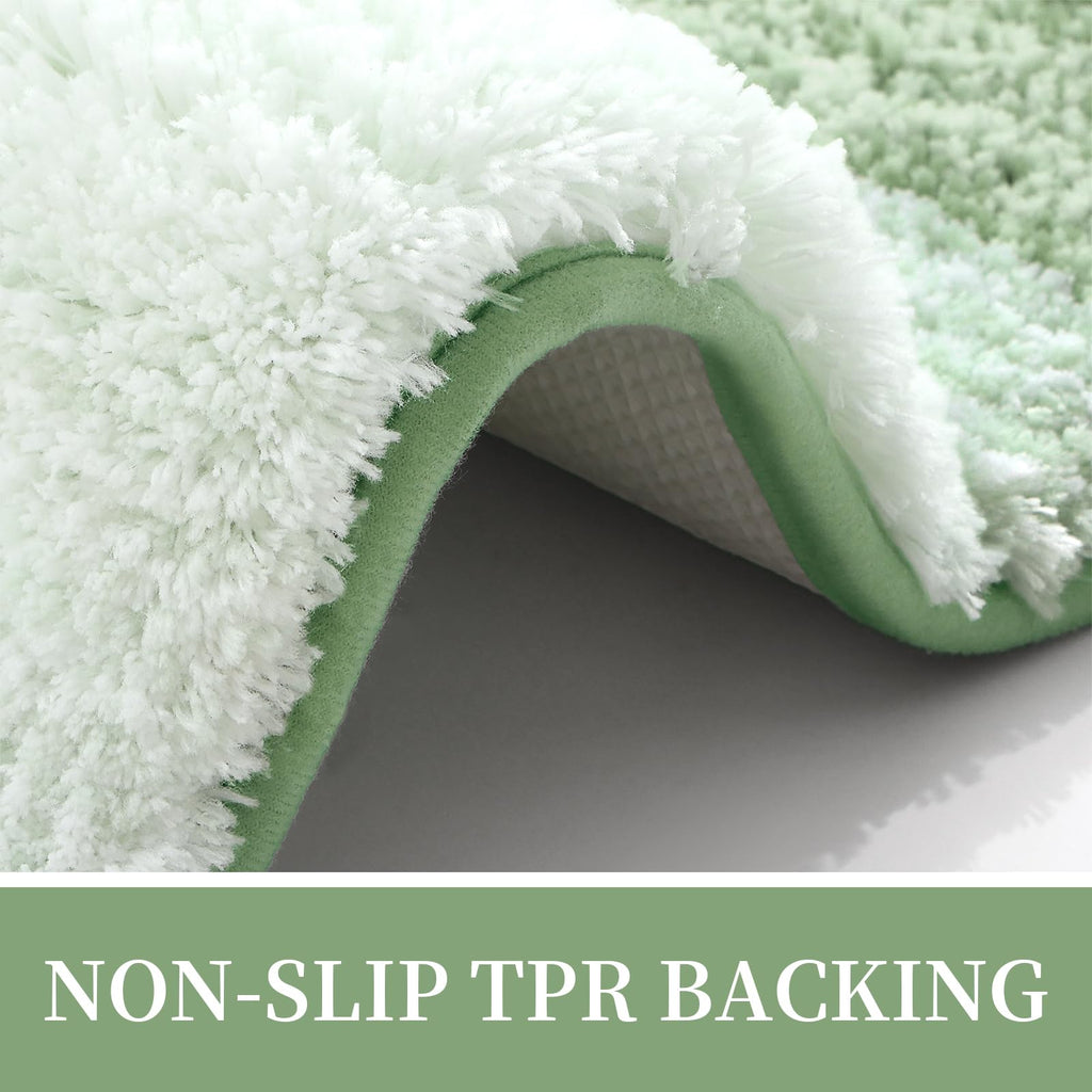 Tapis de bain en microfibre ultra doux et absorbant - Tapis shaggy antidérapant, lavable en machine, 40x60 cm
