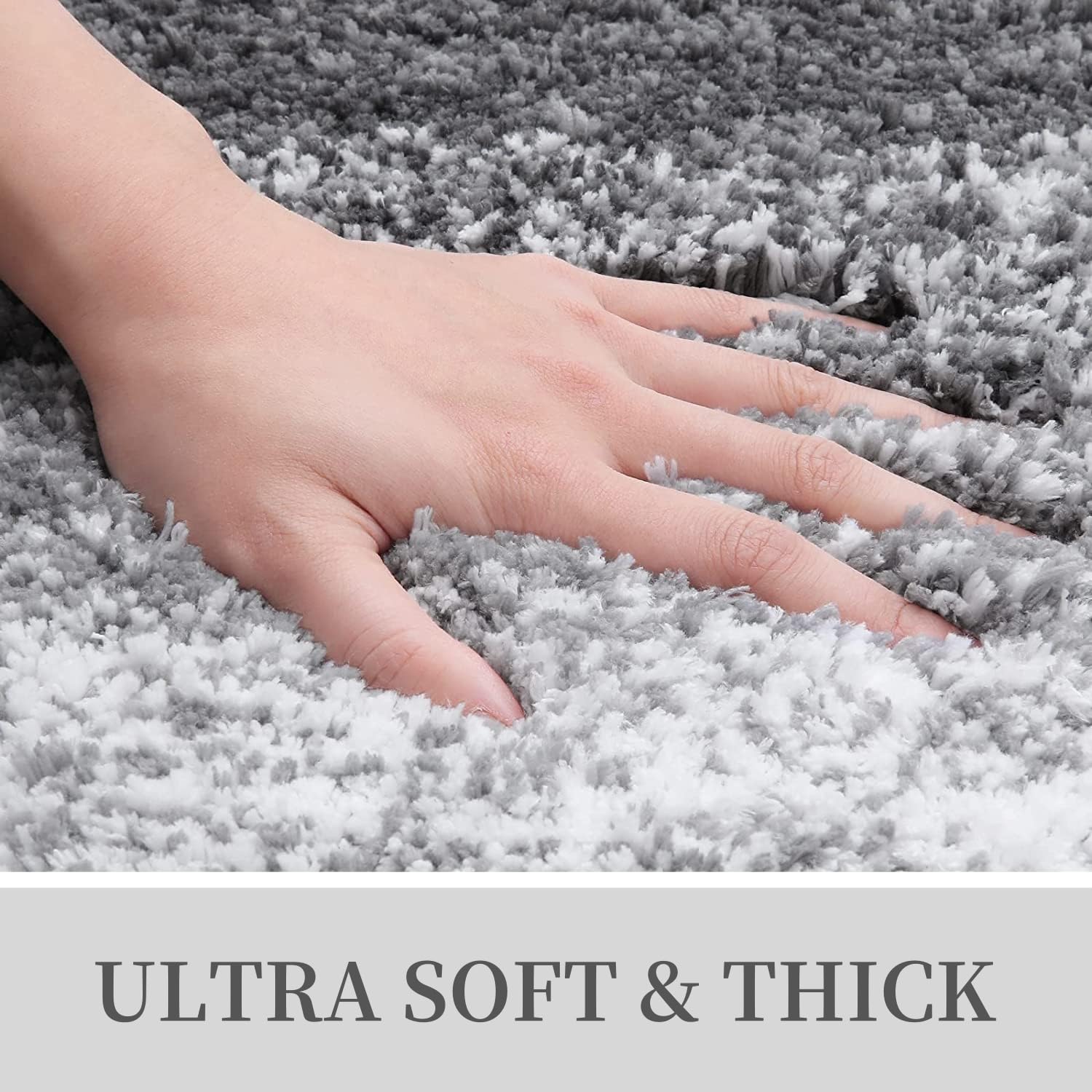 Tapis de bain en microfibre ultra doux et absorbant - Tapis shaggy antidérapant, lavable en machine, 40x60 cm