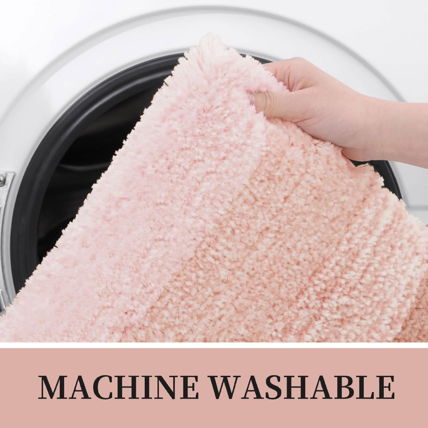 Tapis de bain en microfibre ultra doux et absorbant - Tapis shaggy antidérapant, lavable en machine, 40x60 cm