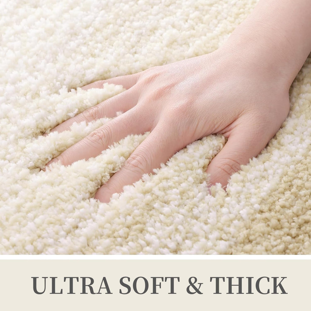 Tapis de bain en microfibre ultra doux et absorbant - Tapis shaggy antidérapant, lavable en machine, 40x60 cm