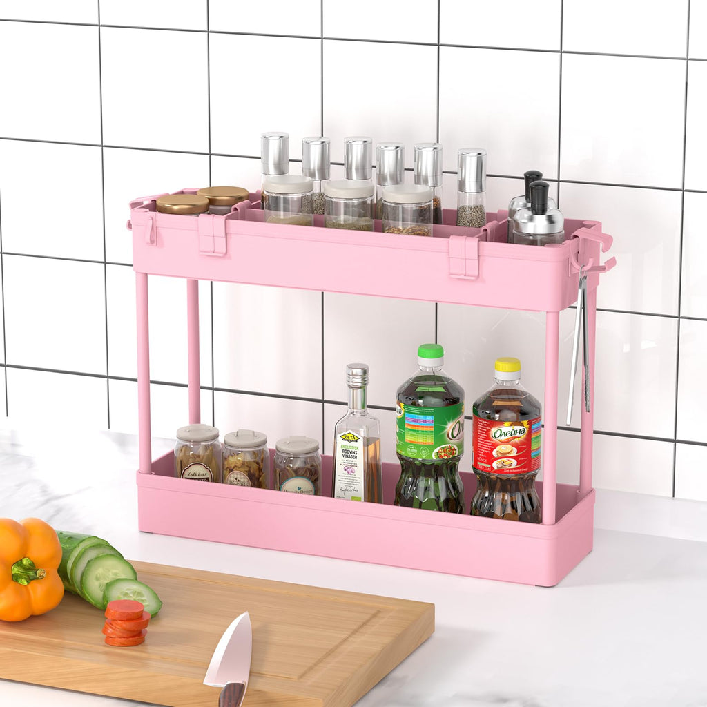 Chariot de Rangement Fin, 3 Niveaux - Organiseur Roulant pour Salle de Bain, Cuisine, Bureau & Espaces Étroits,