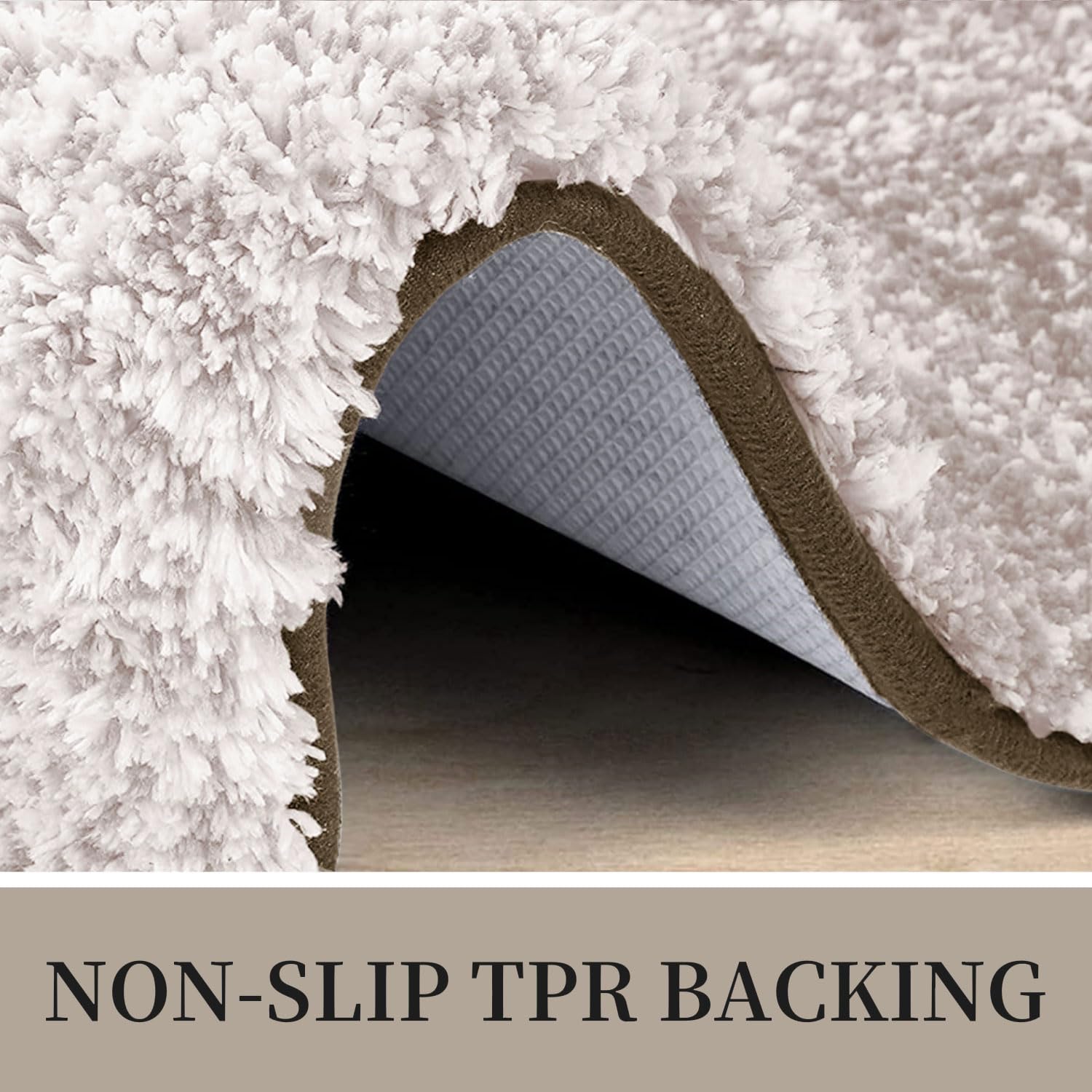 Tapis de bain en microfibre ultra doux et absorbant - Tapis shaggy antidérapant, lavable en machine, 40x60 cm