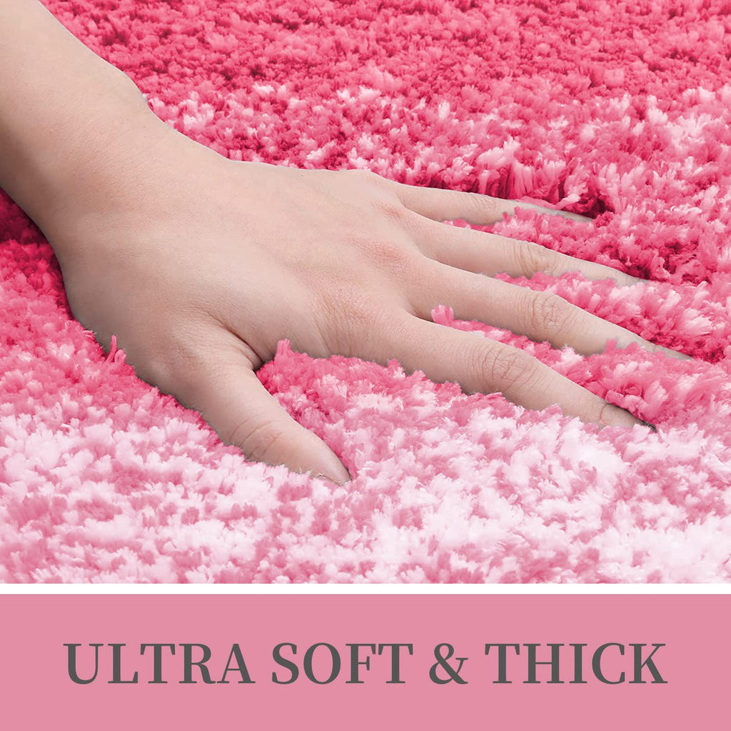 Tapis de bain en microfibre ultra doux et absorbant - Tapis shaggy antidérapant, lavable en machine, 40x60 cm
