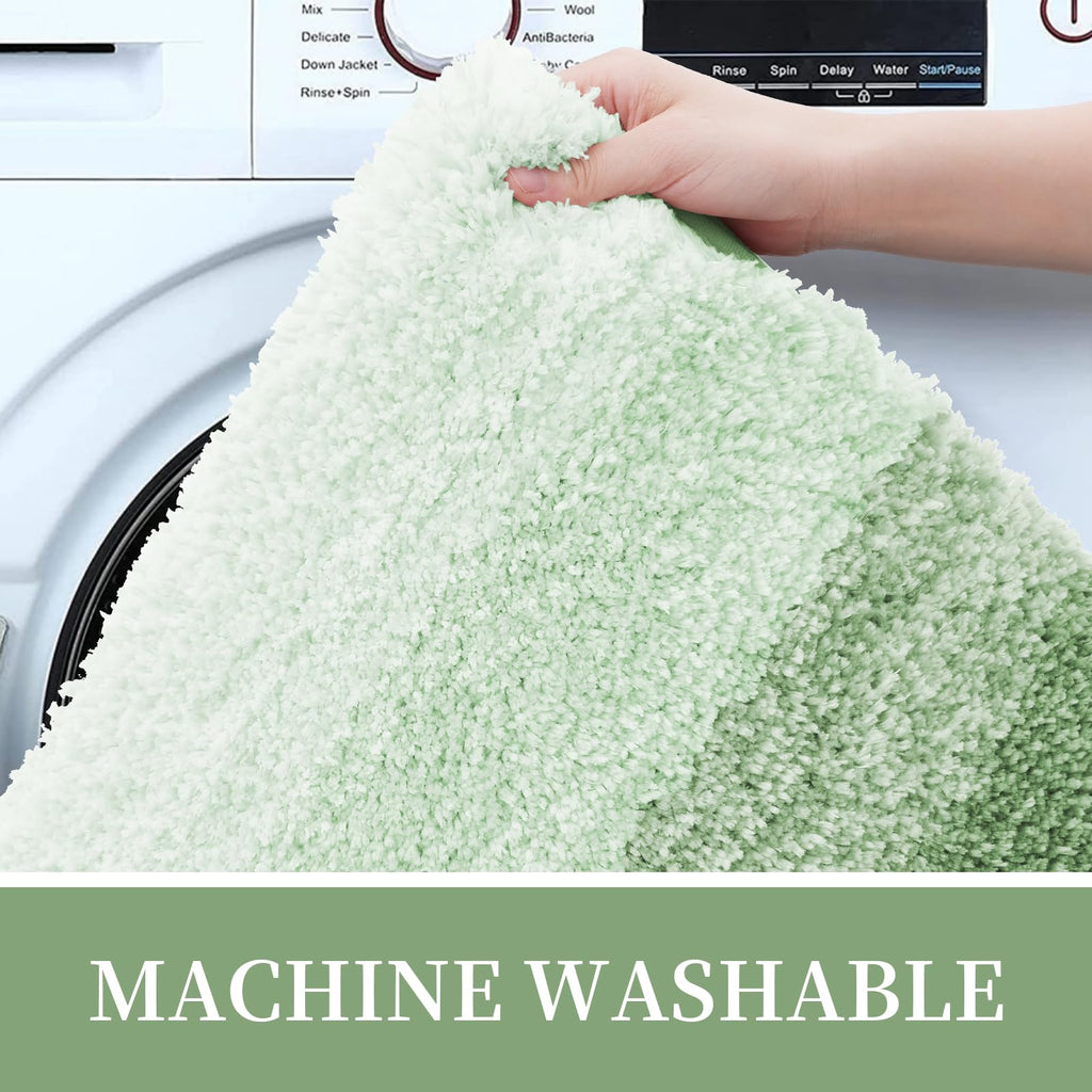 Tapis de bain en microfibre ultra doux et absorbant - Tapis shaggy antidérapant, lavable en machine, 40x60 cm