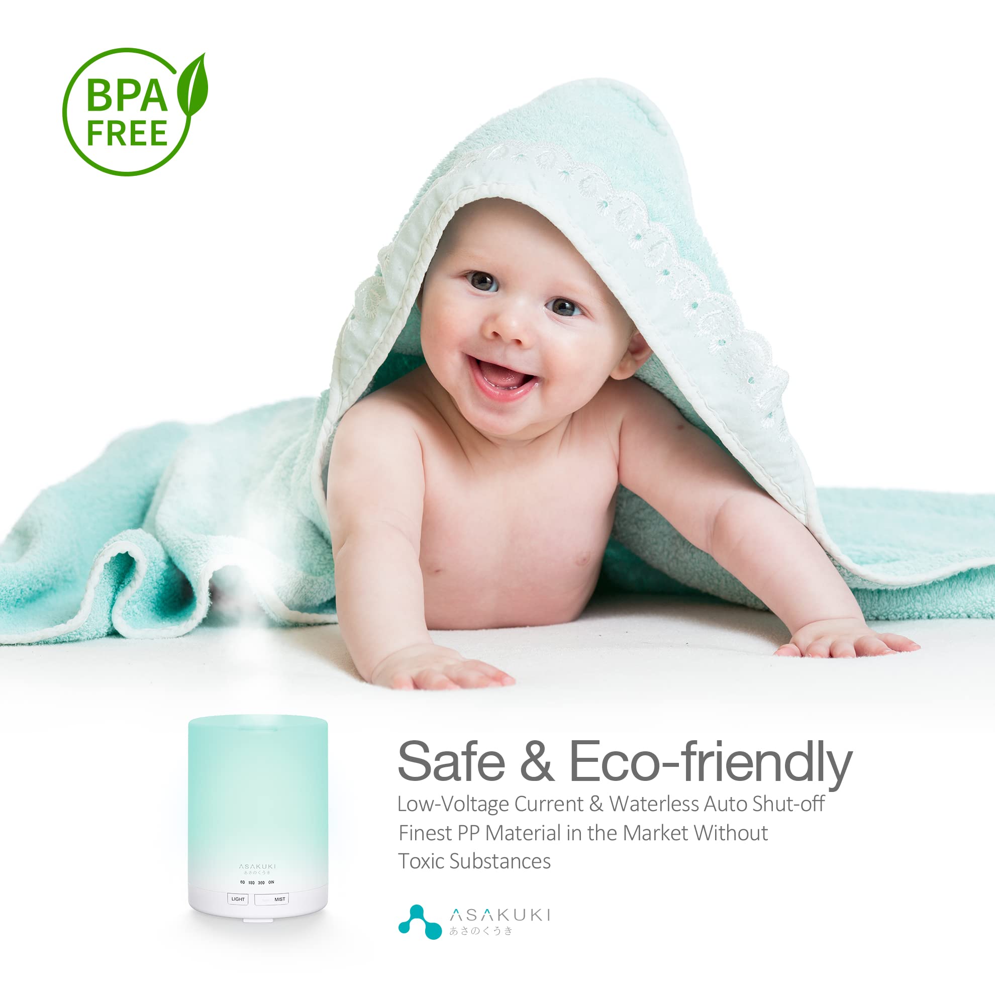 Diffuseur d'Huiles Essentielles 300 ml en Grain de Bois - Brumisateur Ultrasonique, 7 Couleurs LED, 3 Modes de Minuterie, Arrêt Automatique, Humidificateur Aromathérapie pour Maison et Bureau - Cadeau Idéal