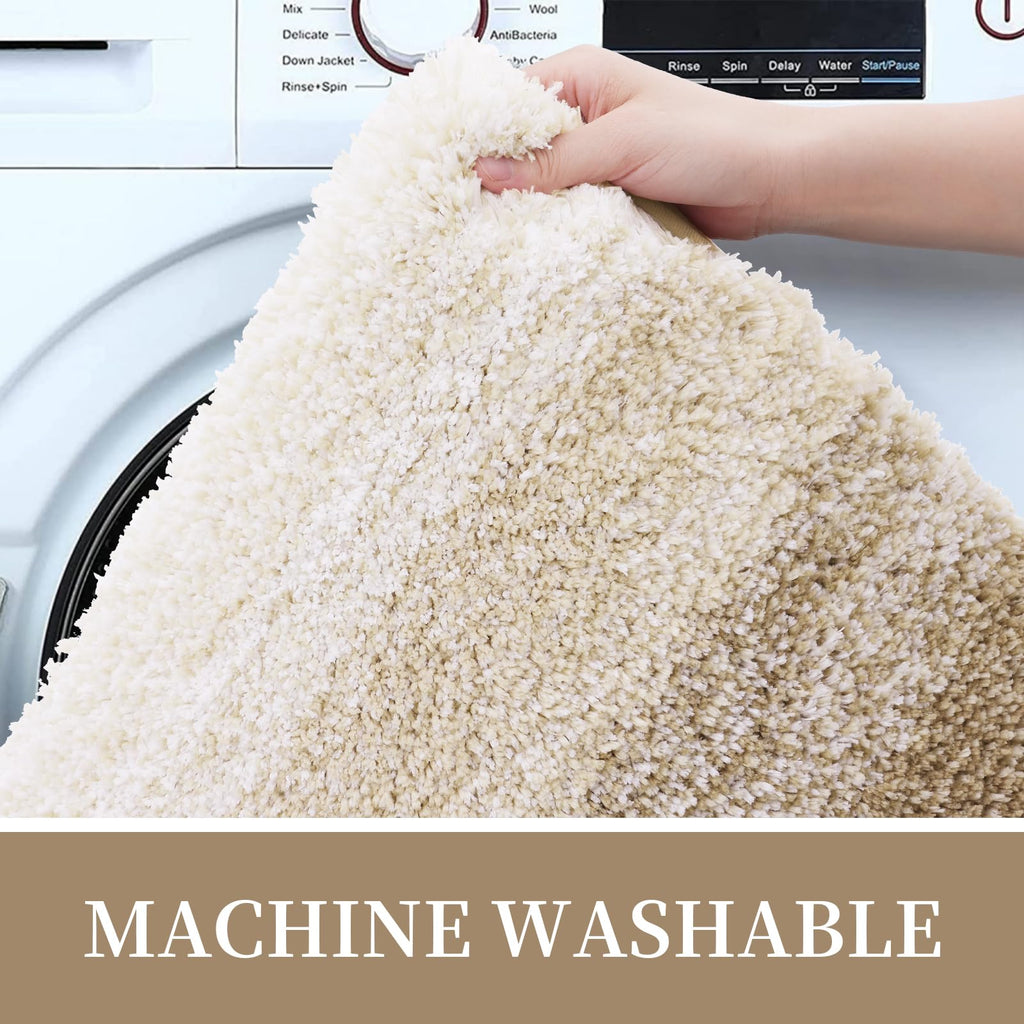 Tapis de bain en microfibre ultra doux et absorbant - Tapis shaggy antidérapant, lavable en machine, 40x60 cm