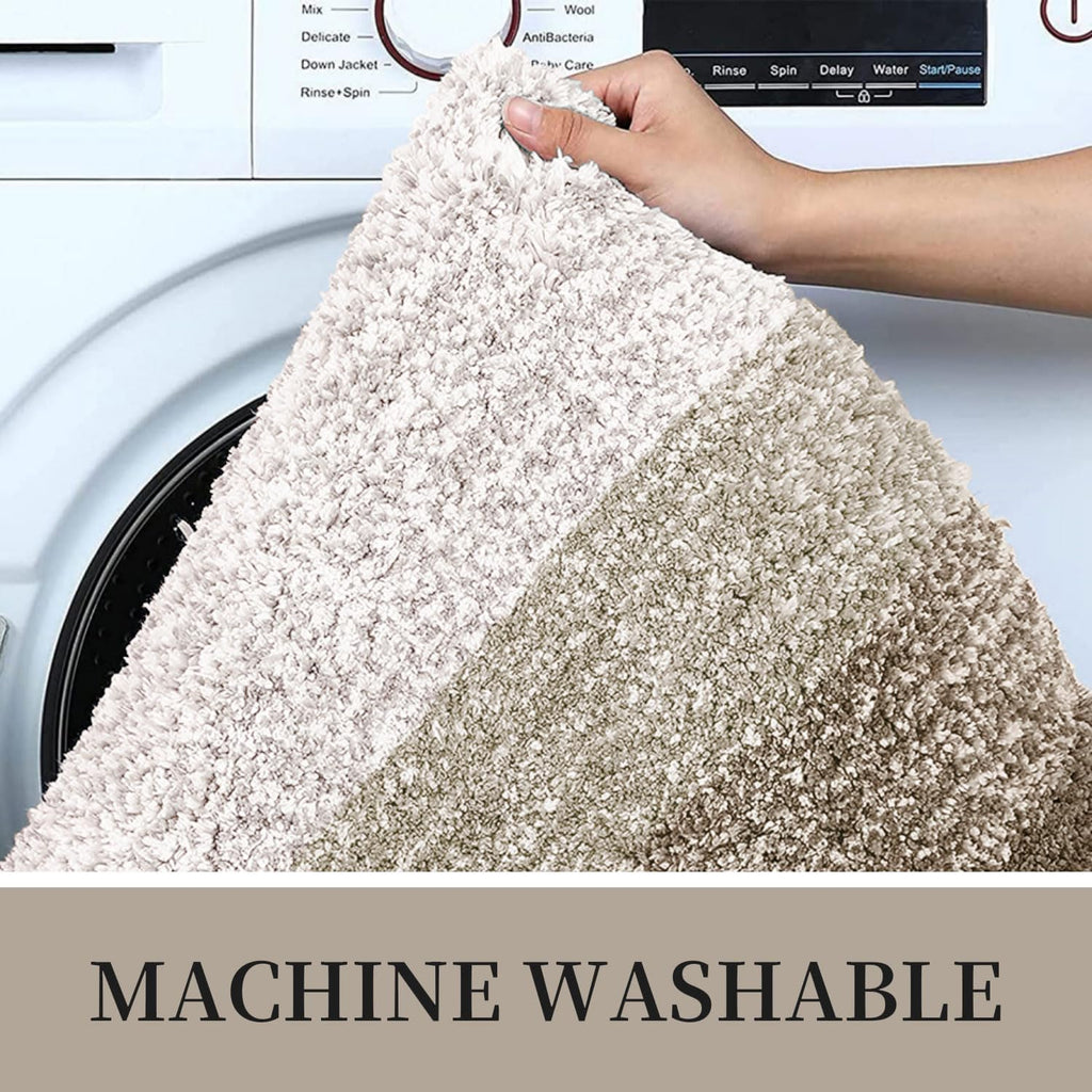 Tapis de bain en microfibre ultra doux et absorbant - Tapis shaggy antidérapant, lavable en machine, 40x60 cm