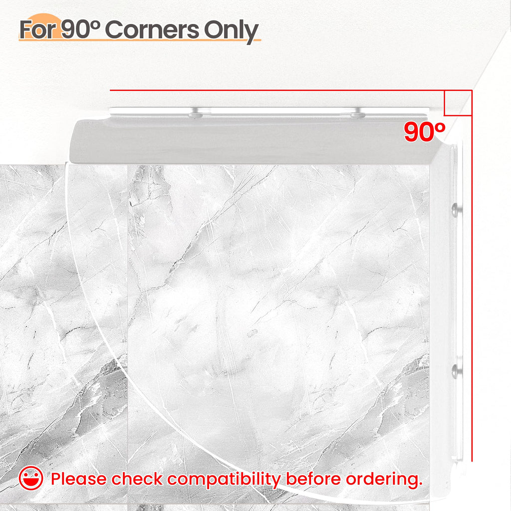 Étagères Acrylique Transparentes Upsimples, 38 cm - Lot de 4 Étagères Flottantes Murales pour Rangement Livres Enfants/Chambre/Chambre/Salle de Bain/Cuisine