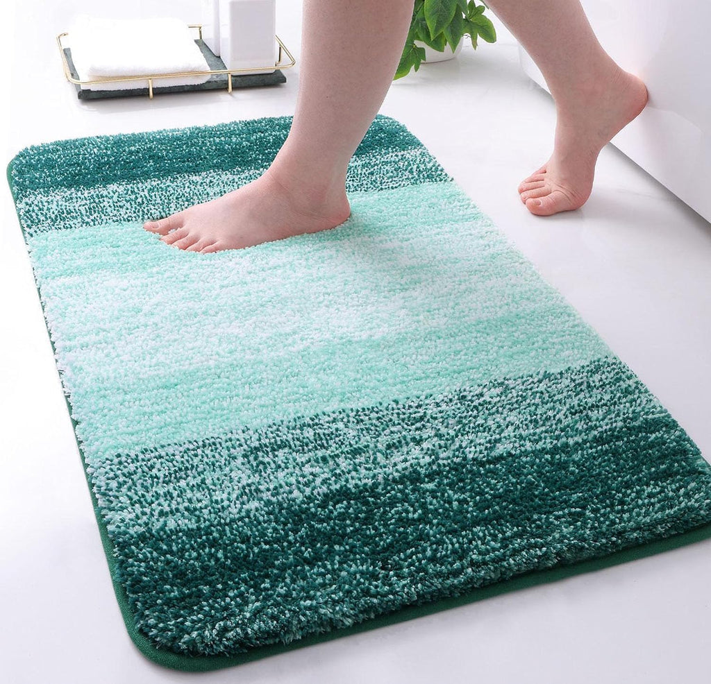 Tapis de bain en microfibre ultra doux et absorbant - Tapis shaggy antidérapant, lavable en machine, 40x60 cm